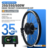Electric Bicycle Conversion Kit 36V 48V 250W 350W 500W Front Hub Motor Wheel For ebike Conversion Kit Bicicleta Electrica