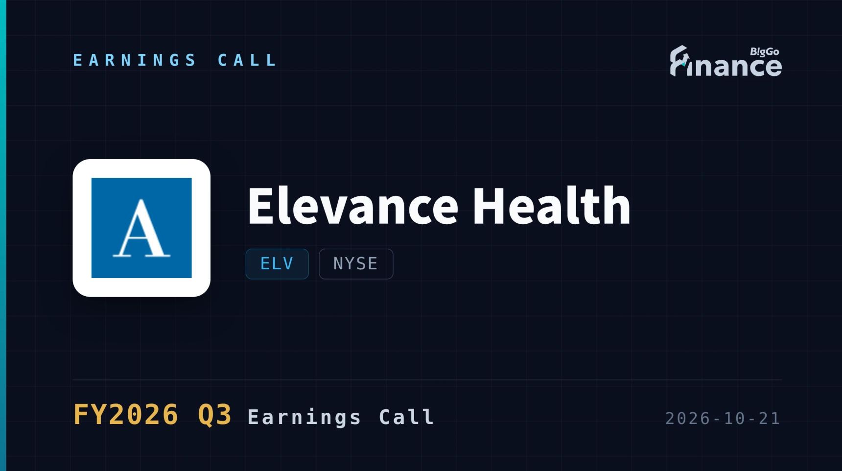 [Elevance Health Q3 2026 Earnings Call] Elevance Lifts 2026 EPS Guidance to at Least $29, Raises 2027 Baseline by $0.75 to $26.75 on Medicaid, Medicare Advantag