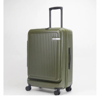 【ACE BAGS＆LUGGAGE】26吋 JOLLY2 前開式可擴充直紋中型箱(多色可選05027)