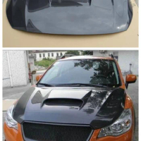 High Quality Real Carbon Fiber Front Bumper Engine Hood Vent Cover Fits For Subaru XV 2014 2015 2016 2017 2018