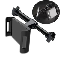 Car Phone Holder Back Seat Headrest Tablet Holder in Car 4.5" to 10" Wide Clip Mount for iPhone 14 Pro Max iPad Pro Air Mini Tab