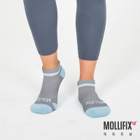 Mollifix 瑪莉菲絲 抗菌拇指外翻跑步襪 21-24 (灰+藍)抗菌除臭、襪子、運動襪、運動配件
