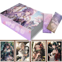 Goddess Story Collection Cards Box Genshin Impact Demon Slayer Beautiful Girl Rare Hidden Board Game Anime Trading Cards Gifts
