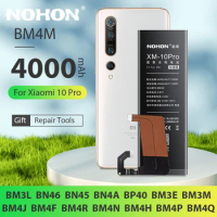 NOHON Phone Battery for Xiaomi Mi 10 Pro BM4M BN46 BN45 BN4A BP40 BM3E BM3L Bateria for Xiaomi 9 SE 8 Redmi Note 8 7 5 K20 K30