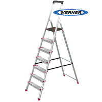 美國Werner穩耐安全梯-L237R-2 鋁合金寬踏板7階梯 大平台 鋁梯 A字梯 梯子 /組 (出貨後即無法退換貨，請下單確認好尺寸規格)