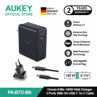 Aukey AUKEY Charger Multi Port Type C 140W GAN PD 3.1 Fast Charging PA-B7O