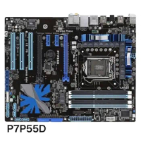 For ASUS P7P55D Motherboard 16GB LGA 1156 DDR3 ATX P55 Mainboard 100% Tested OK Fully Work Free Shipping