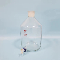 Laboratory aspirator bottle 2500ml/5000ml/10000ml/20000ml,Boro 3.3 glass,With ground-in glass stopper and stopcock