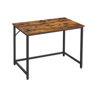 【hoi! 好好生活】VASAGLE 工業風簡約型書桌/電腦桌1.2M-鐵鏽棕 LWD039B01