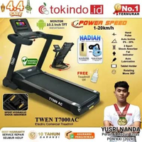 Twen T7000AC AC Treadmill Commercial Elektrik Alat Fitness - Black T7000AC 2tahun