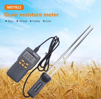 MD7822 Alat Ukur Kadar Air Biji Bijian Digital Grain Moisture Meter 2%-30% LCD Display Wheat Corn Ri