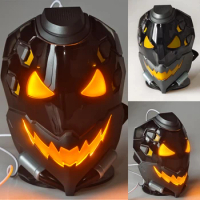 Overwatch Cosplay Ana Amar Ghost Mask Halloween Helmet Arylic Ana Amari Luminous Mask Shrike Skin Mask With LED Light FRP Props