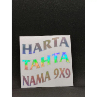 stiker harta tahta kostum/nama sendiri