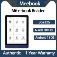 Original Meebook M6 Ereader 6" Ebook reader Ereader with Dual color frontlight 3G/32GB 8-core android 11 reader book 300 PPI
