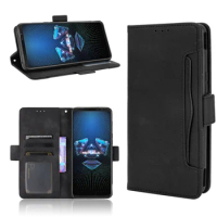 ROG Phone 6 Pro Book Wallet Vintage Slim Magnetic Leather Flip Cover For Asus ROG Phone 5S 5 Pro Card Stand Bags