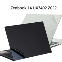 KH Carbon fiber Vinyl Laptop Sticker Skin Decals Protector Cover for ASUS Zenbook 14 OLED UX3402 2022 release