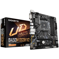 New Gigabyte GA-B450M DS3H V2 For AMD AM4 Ryzen 3/5/7/9 1th.2th.3th.Athlon USB3.1 HDMI M.2 B450 Micro-ATX motherboard