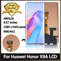 New x9a LCD For Huawei Honor X9a LCD Display Screen 10 Touch Digitizer For HonorX9a Display RMO-NX1 Frame