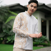 Kemeja Pria Bordir NUC.ID Adnan 01 (Putih)