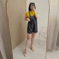 POLLY DENIM SHORT JUMPSUIT (WJ006)