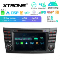 7" Android 12 OS Car DVD Multimedia System Player GPS Radio for Mercedes-Benz E-Class W211 2002-2008 with PIP Mode Enabled