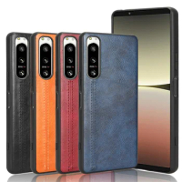 For Sony Xperia 5 IV New Anti-Slip Calf Leather PU Leather Cord Lens Protection Back Cover For Xperia 5 IV XQ-CQ62 Phone Case