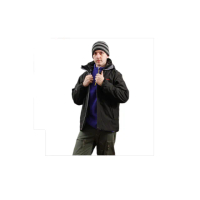 【西班牙-戶外趣】歐洲極地禦寒原裝男GORETEX二合一 兩件式內刷毛高防水防風外套(GTX-001M 黑)