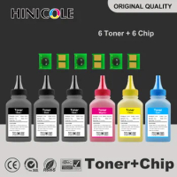 HINICOLE 6 Color toner Powder 6chip CF350A 130A CF350 toner cartridge for HP Color LaserJet Pro MFP M177fw Laser printer