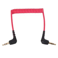 3.5mm TRS Adapters Cable Cord for Rode SC2 MIC Stretchable Spring Coiled Cable New Dropship