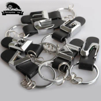 3D Metal For Mercedes Benz W211 W124 W210 W212 W176 W168 W169 W245 W246 AMG E C A B S M G Class Car Keychain leather Key Rings