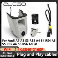 ZJCGO 4K Wifi 24H 3840*2160 Car DVR Dash Cam Camera Video Recorder for Audi A1 A3 S3 RS3 A4 S4 RS4 A5 S5 RS5 A6 S6 RS6 A8 S8