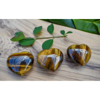 1 Pc 3 cm size Golden Tigers Eye Crystal Heart - Grade A, Crystals, Healing Crystals, Travel Crystal
