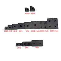 10PCS BLACK Nylon End Cap Cover Plate CNC 3D Printer Parts for EU Aluminum Profile 2020/2040/3030/3060/4040/4080/4545/5050/6060