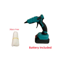 50W Cordless Hot Melt Glue Gun With 30 Sticks Use 7mm Glue Sticks Repair Tool DIY Electric Heat Repair For Makita 18V Battery