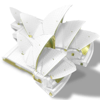 Piececool 3D Metal Model Kits The Sydney Opera House 3D Puzzles Building Kit DIY Jigsaw DIY for Home