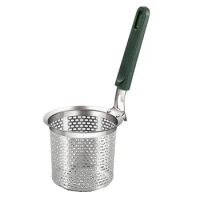 Stainless Steel Deep Fryer Pot Japanese Tempura Small Deep Frying Pan With Strainer Basket For French Fries Chicken Kitchen Pans