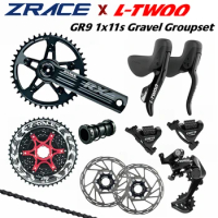 LTWOO GR9 Hydraulic Disc + ZRACE Crank Cassette, SUMC/YBN Chain, 1x11 Speed, 11s Gravel Groupset, for Gravel bike Bicycle / GRX