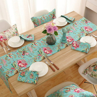 時尚可愛空間餐桌布 茶几布 隔熱墊 鍋墊 杯墊 餐桌巾桌旗201 (32*180cm)