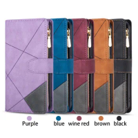 Wallet Case For Samsung Galaxy S22 S21 S20 Ultra PLUS Fe NOTE 20 10 9 lite S8 S9 Lanyard Flip Card Holder Zipper Leather Case