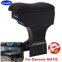 For Daewoo MATIZ Armrest Box For Daewoo MATIZ I Car Armrest Center Storage box Interior Retrofit USB charging Car Accessories