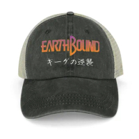 Earthbound Japanese Text Shirt Cowboy Hat Luxury Cap New In The Hat Wild Ball Hat Male Women'S