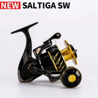 Japan Made Saltiga SW4000XG SW6000HG SW10000HG Spinning Jigging Reel High-speed Fishing Reel 12BB Alloy reel 35kgs drag power