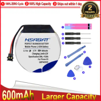 HSABAT 0 Cycle 600mAh 403535 Battery for Smart watch Finow x3 Finow x5 replace lem5 lem 5 High Quality Replacement Accumulator
