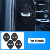 4pcs silica gel Car Accessories Decorat Protecte Door Lock Cover Case For Honda Mugen Power Typer Civic Accord CRV Auto Styling