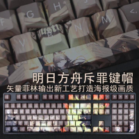 108 Keys/set PBT Dye Subbed Keycaps Cartoon Anime Gaming Key Caps Cherry Profile Keycap For Arknights Penance
