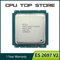 Used Intel Xeon E5 2697 V2 Processor 2.7GHz 30M Cache LGA 2011 SR19H server CPU