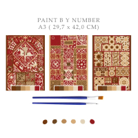 Paint By Number Kit A3, TEGEL