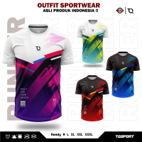 TQSPORT Jersey NEMESIS Baju Olahraga PRIA Wanita RUNNING Senam Fitnes Zumba Aerobic Cewek Pakaian La