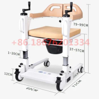 Hot Model Patient lift Can Be Used As Commode Chair Wheelchair Toilet Chair Elderly Walker For Disabled People