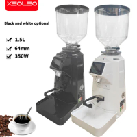XEOLEO Commercial Coffee grinder Electric coffee grinder 64mm Flat burr grinder 350W Coffee miller